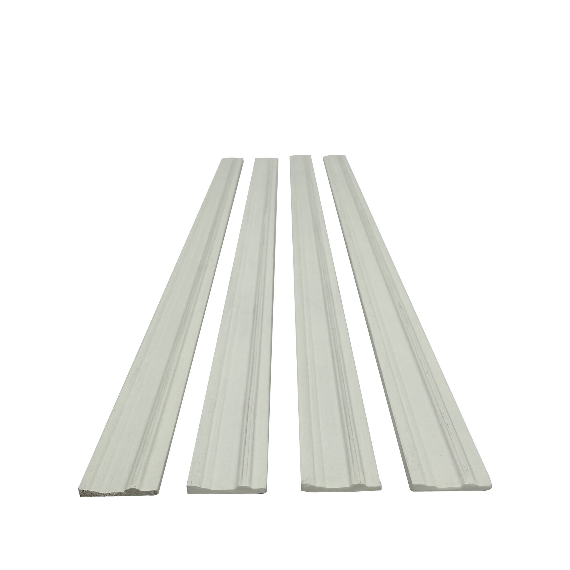 12 Packs: 4 ct. (48 total) Mini White Baseboards by Make Market®